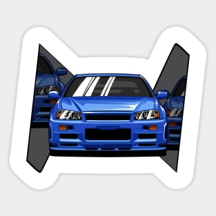 R34 - Godzilla JDM Sticker